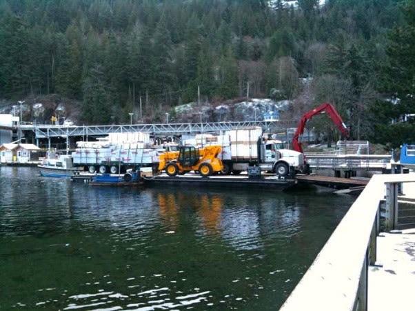 Barge Loading for Island Destinations Shipping a Tamlin Home