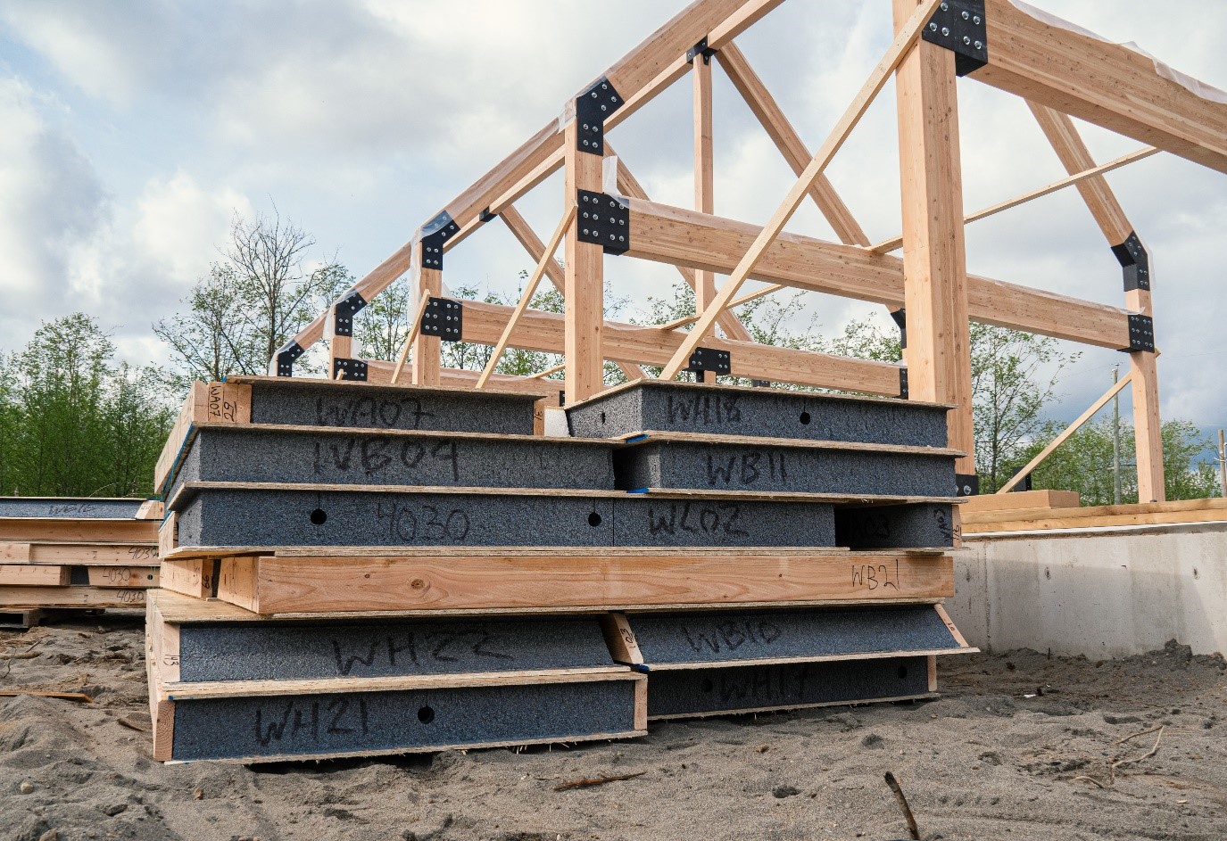 traditional timberframe and sips home 6