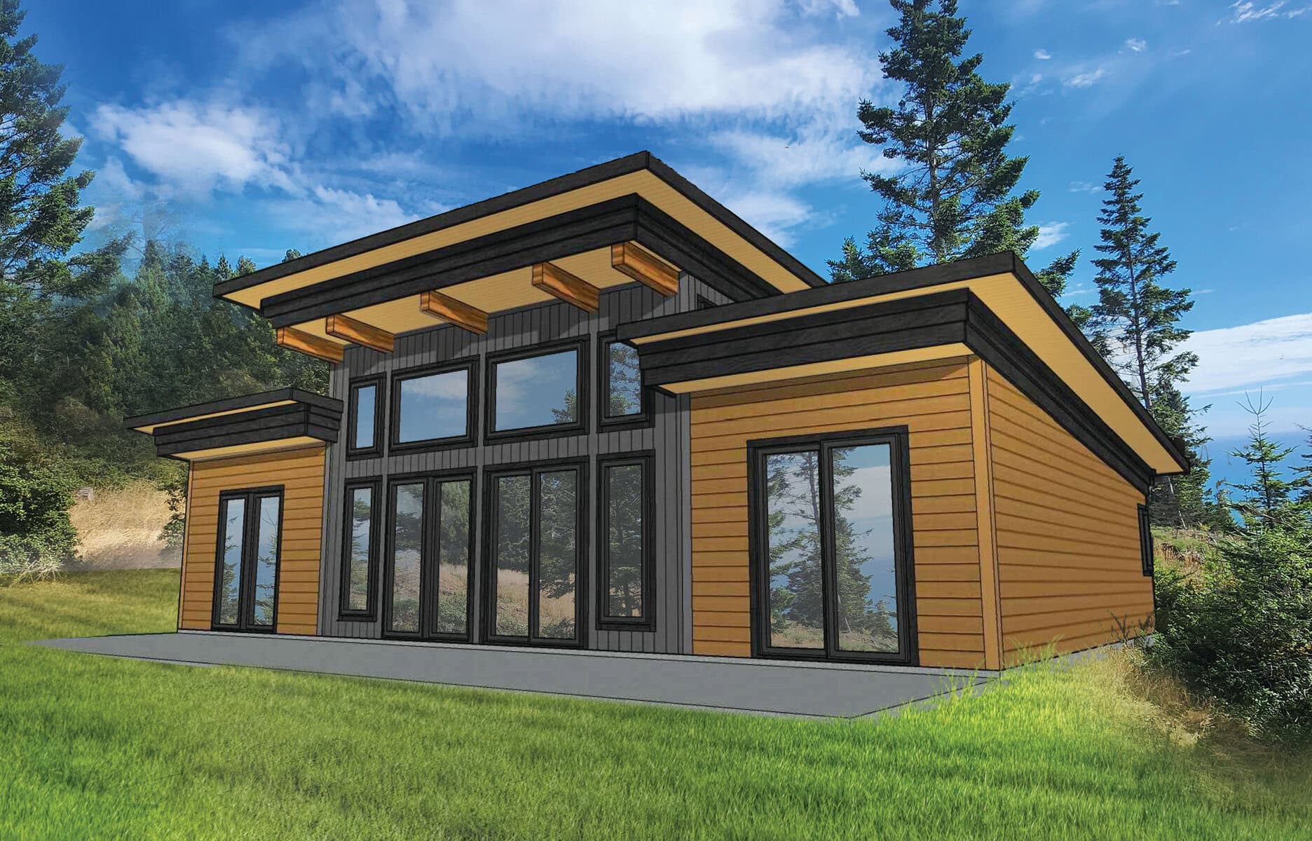 Custom Contemporary West Coast Post and Beam Home