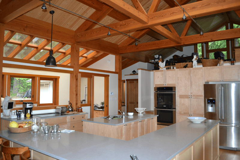 Qualicum Beach Timber Frame Home-Tamlin Homes