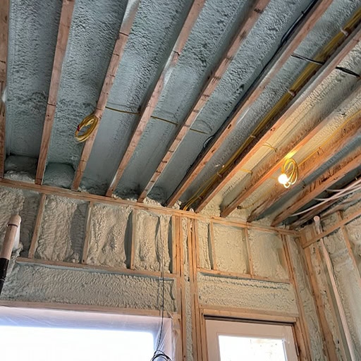 Spray foam insulation